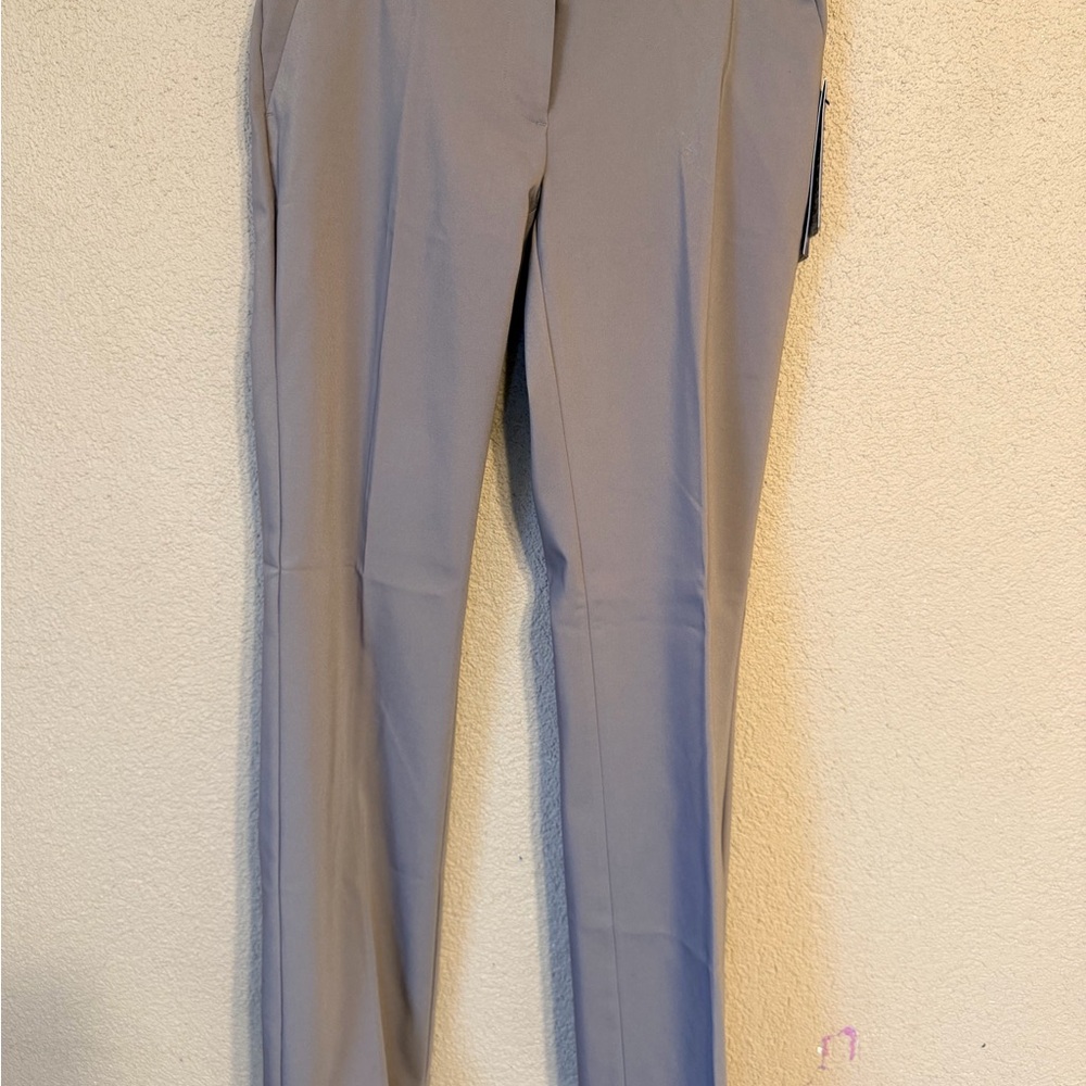 Apt. 9 Women's Straight-Leg Trousers in Light Gray